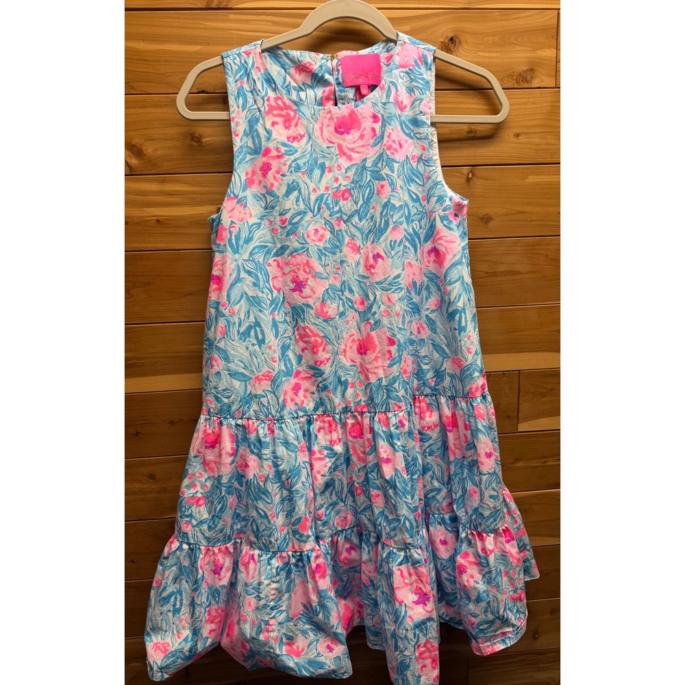 Lilly Pulitzer XS Trina Bondi Blue My Little Peony dress